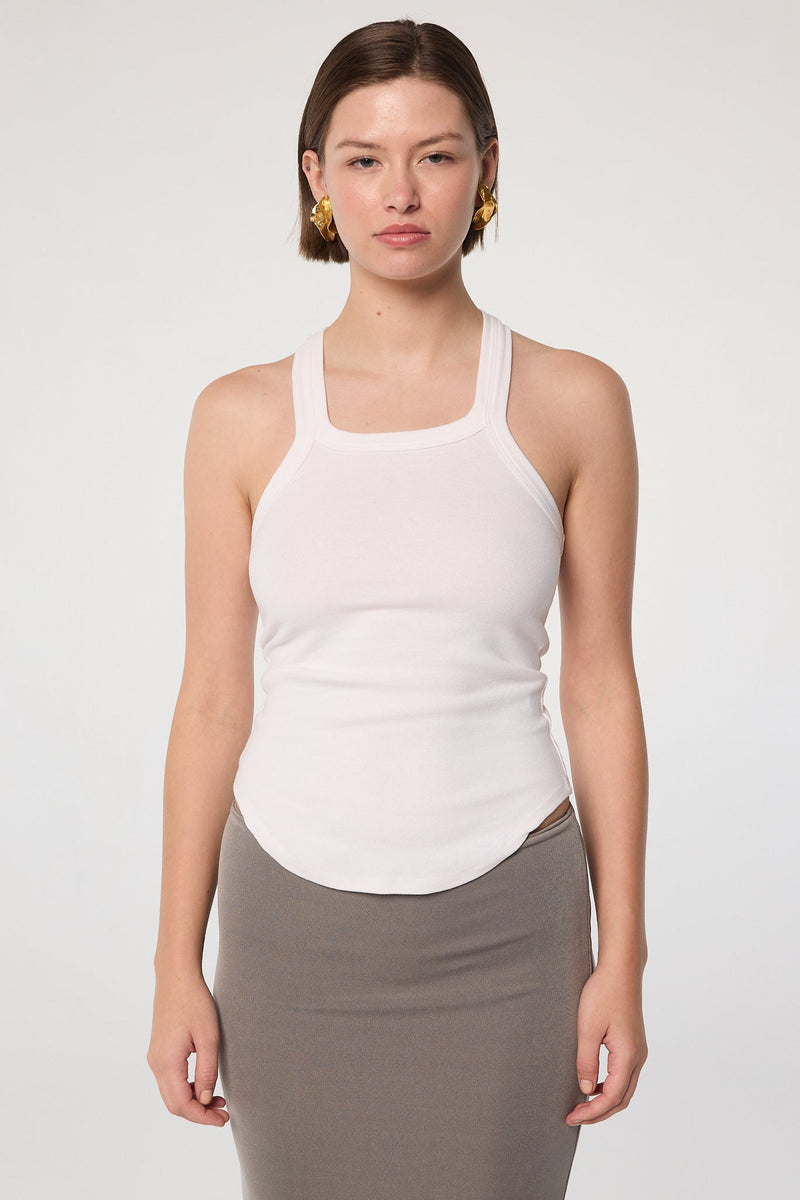 ◆BADBLOOD◆ Selena Lace Tank Top White w-tnk24-025 badblood – BBGSHOPHK