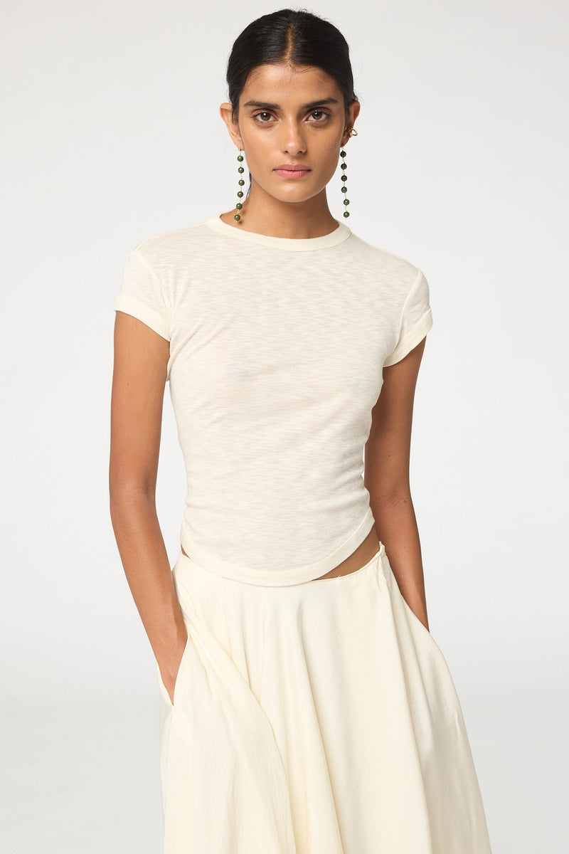 ラヴィ 様 Lavi T-Shirt - Vanilla | The Line by K