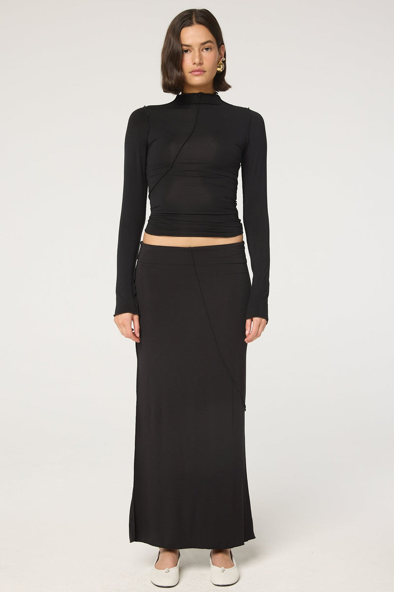 スカート NKNIT dry shaggy knit long skirt nknit】dry shaggy KNIT long skirt