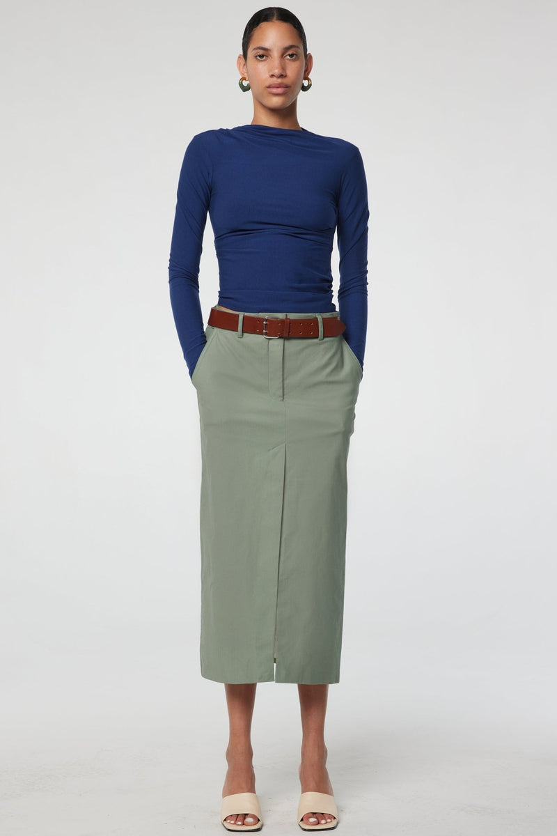 Isabeau Skirt - Desert Green | The Line by K