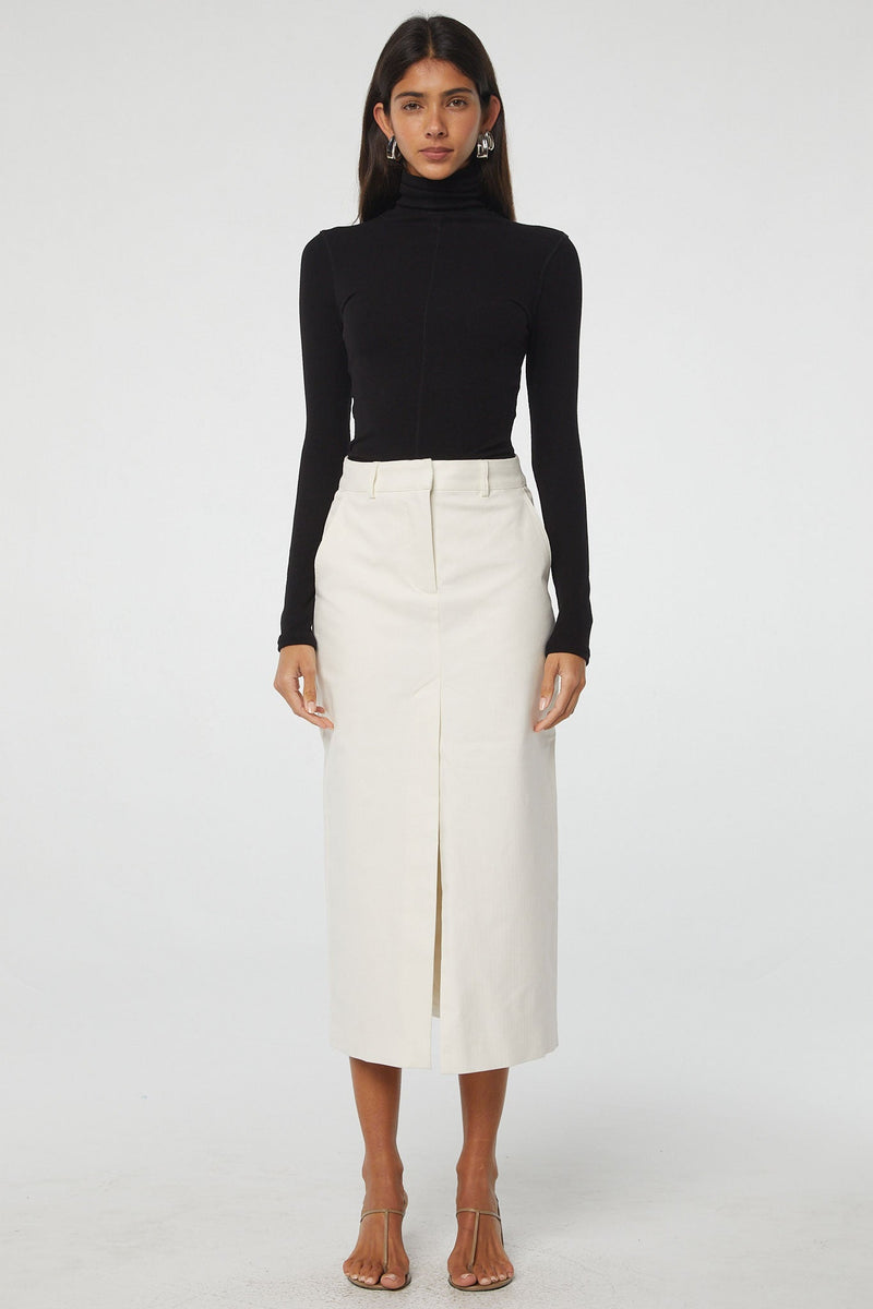 Isabeau Skirt - White | The Line by K