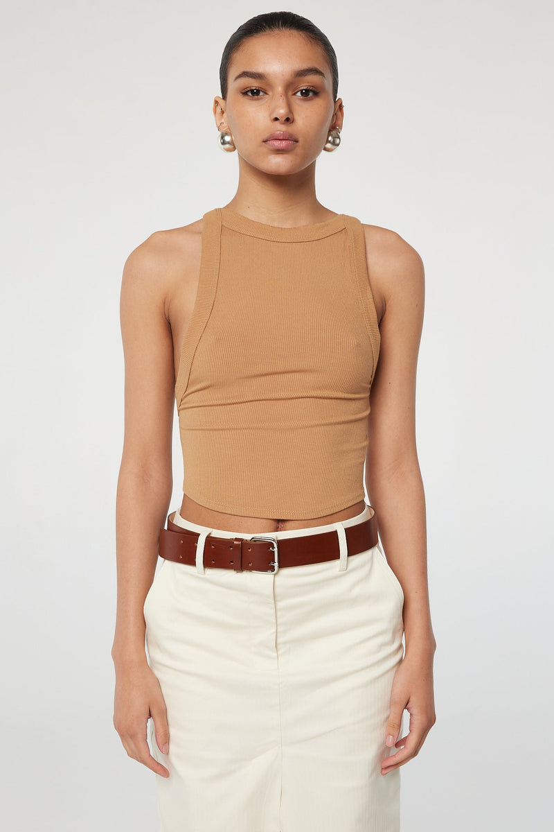 ximeno-tank-top-camel-the-line