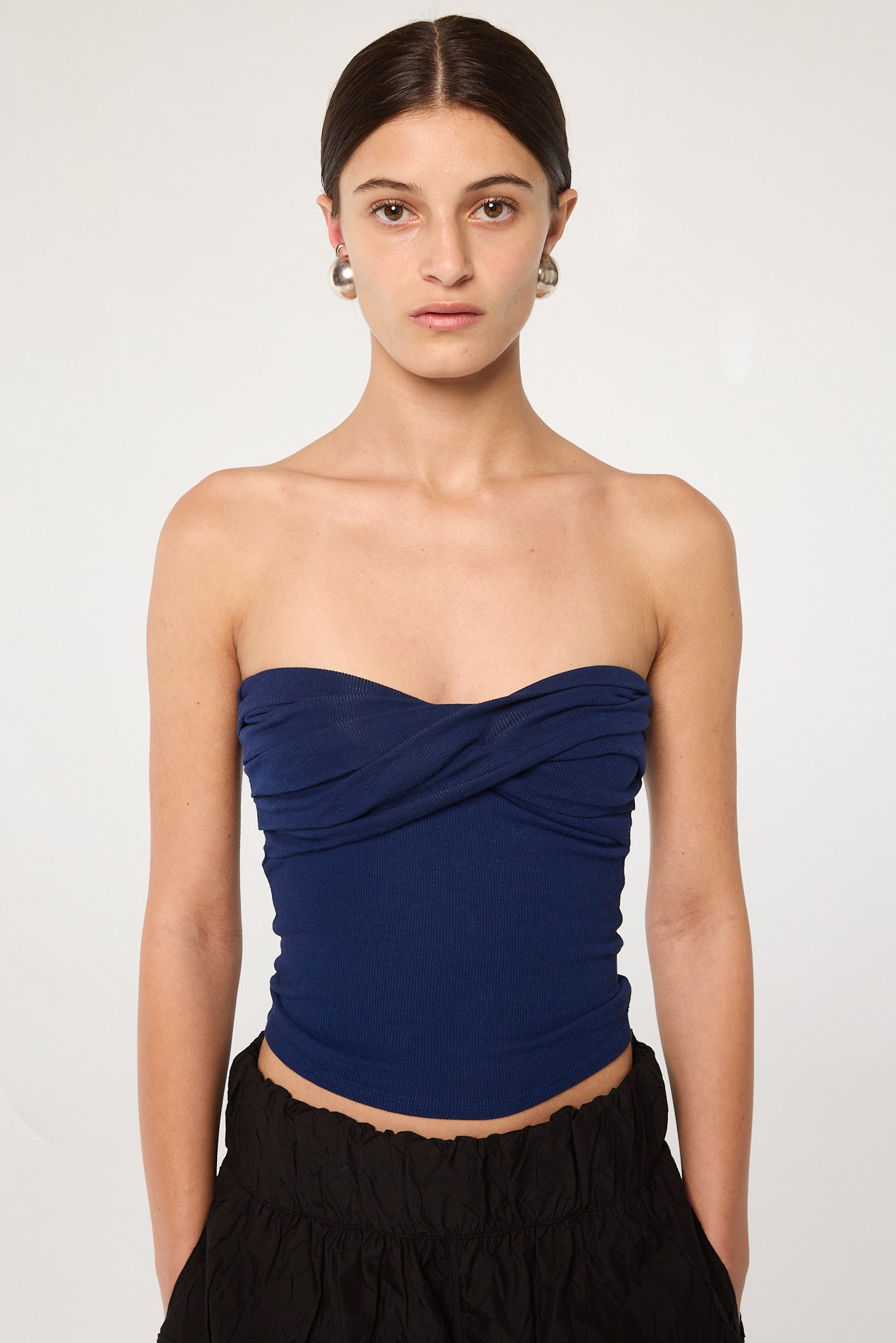 melt the lady rib tube tops チューブトップ トップス melt the lady rib tube tops black ブラック メルトザレディ チューブ