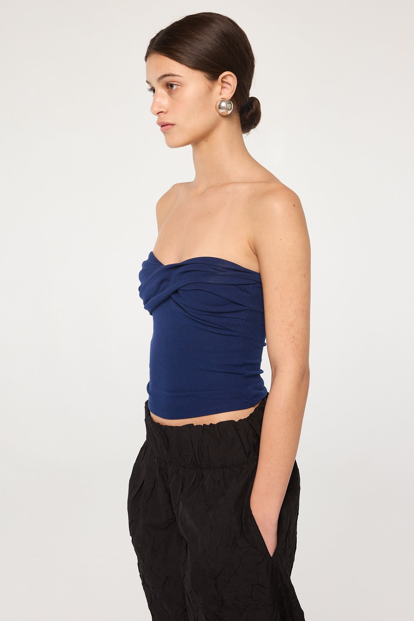 Izzy Tube Top - Navy Blue | The Line by K Izzy Tube Top - Navy Blue | The Line by K