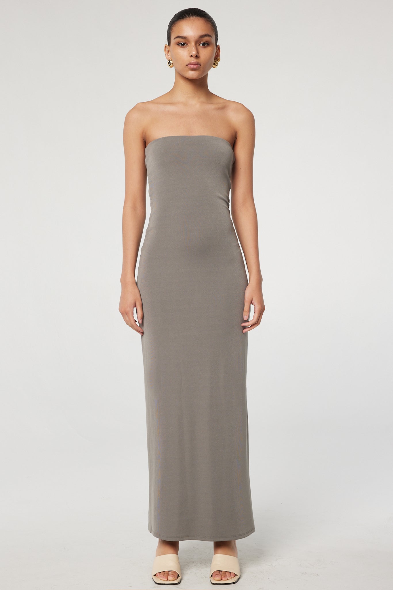 The Line by K Jace Dress - Slate Grey - L The Line by K Jace Dress - Slate Grey - L