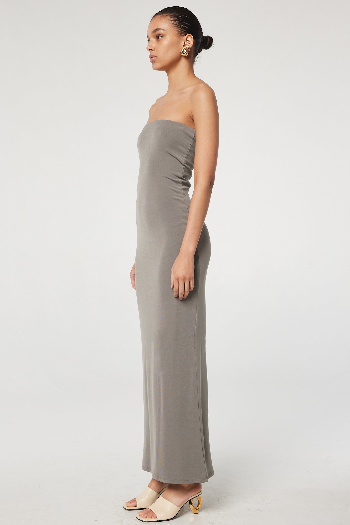 The Line By K Jace Dress - Slate Grey - L The Line By K Jace Dress - Slate Grey - L