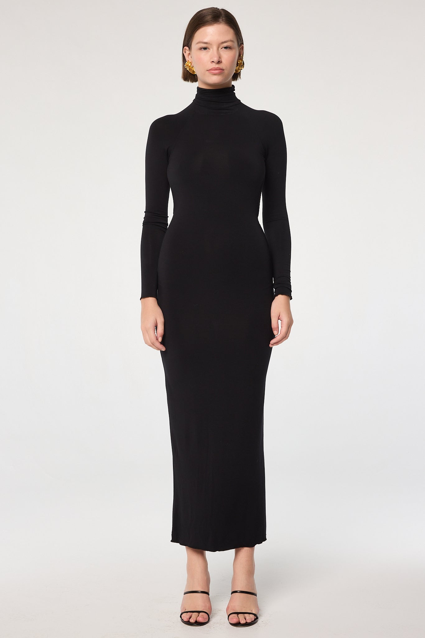 turtleneck long black dress Lenny Color:Classic Emerald L072326 Please allow additional time Top 35 Unique Senior