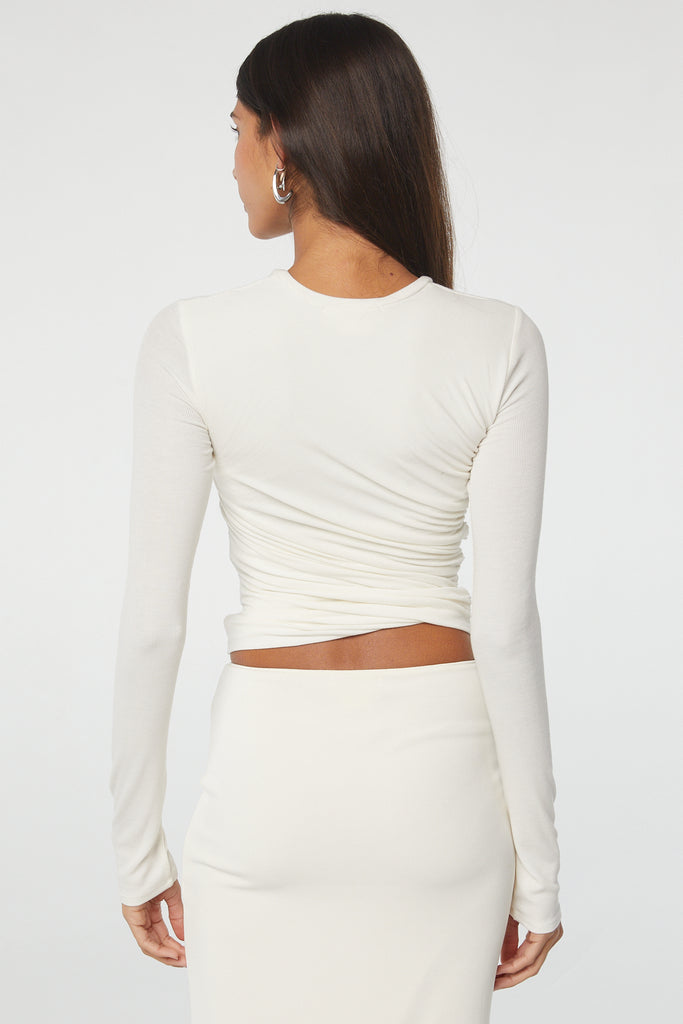 TERA LONGSLEEVE TOP WHITE - The Line by K