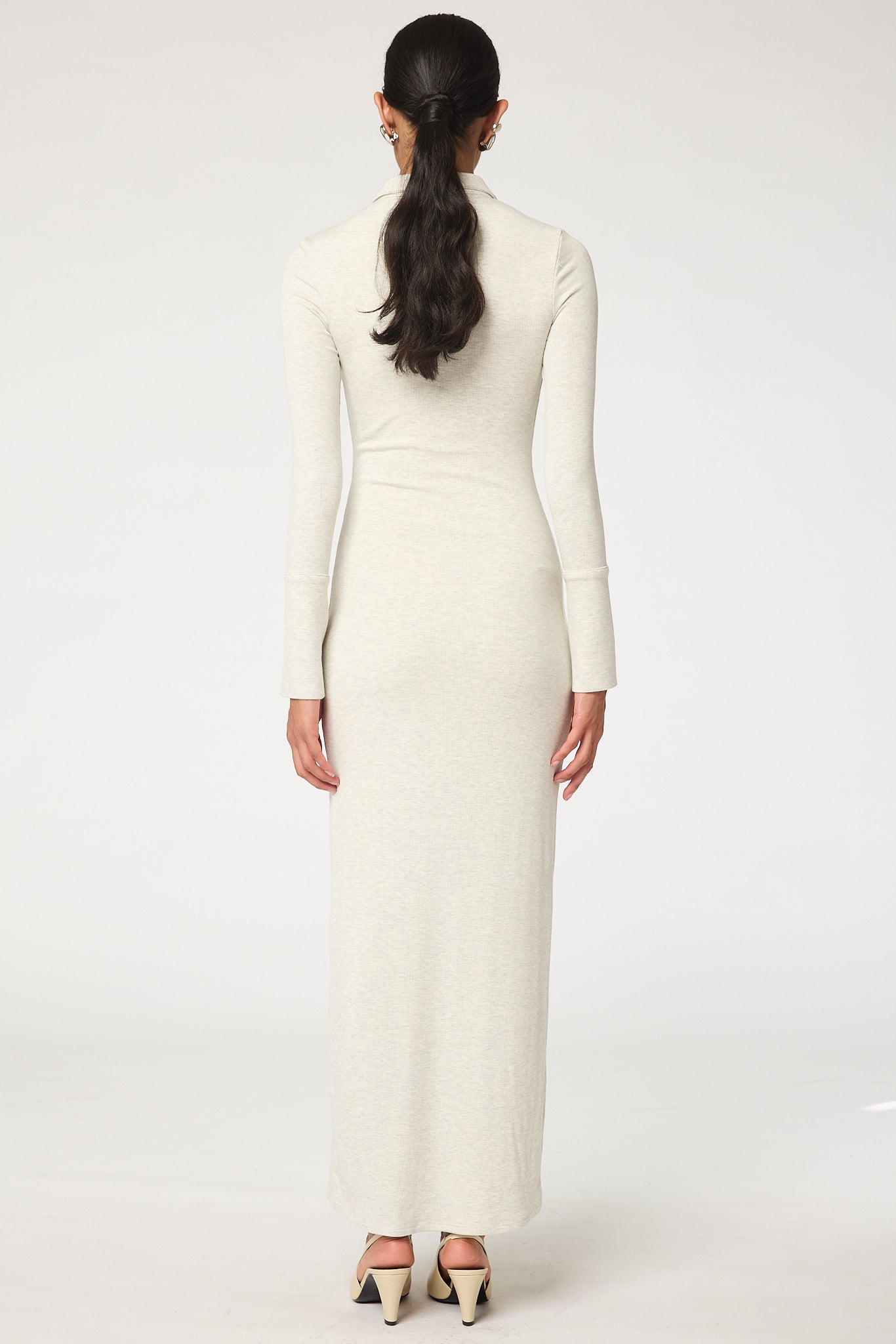 Candela Dress - Light Heather Grey | The Line By K X-SMALL / Light Heather Grey Candela Dress - Light Heather Grey | The Line By K X-SMALL / Light Heather Grey