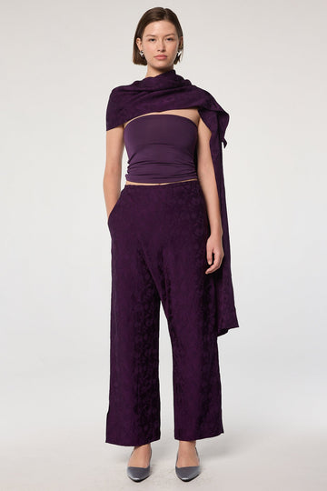 CHIMON TROUSER EGGPLANT - The Line by K