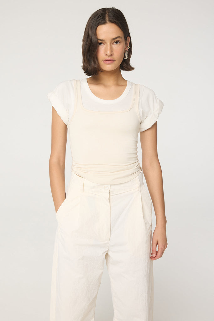 DAQI TOP VANILLA/WHITE - The Line by K