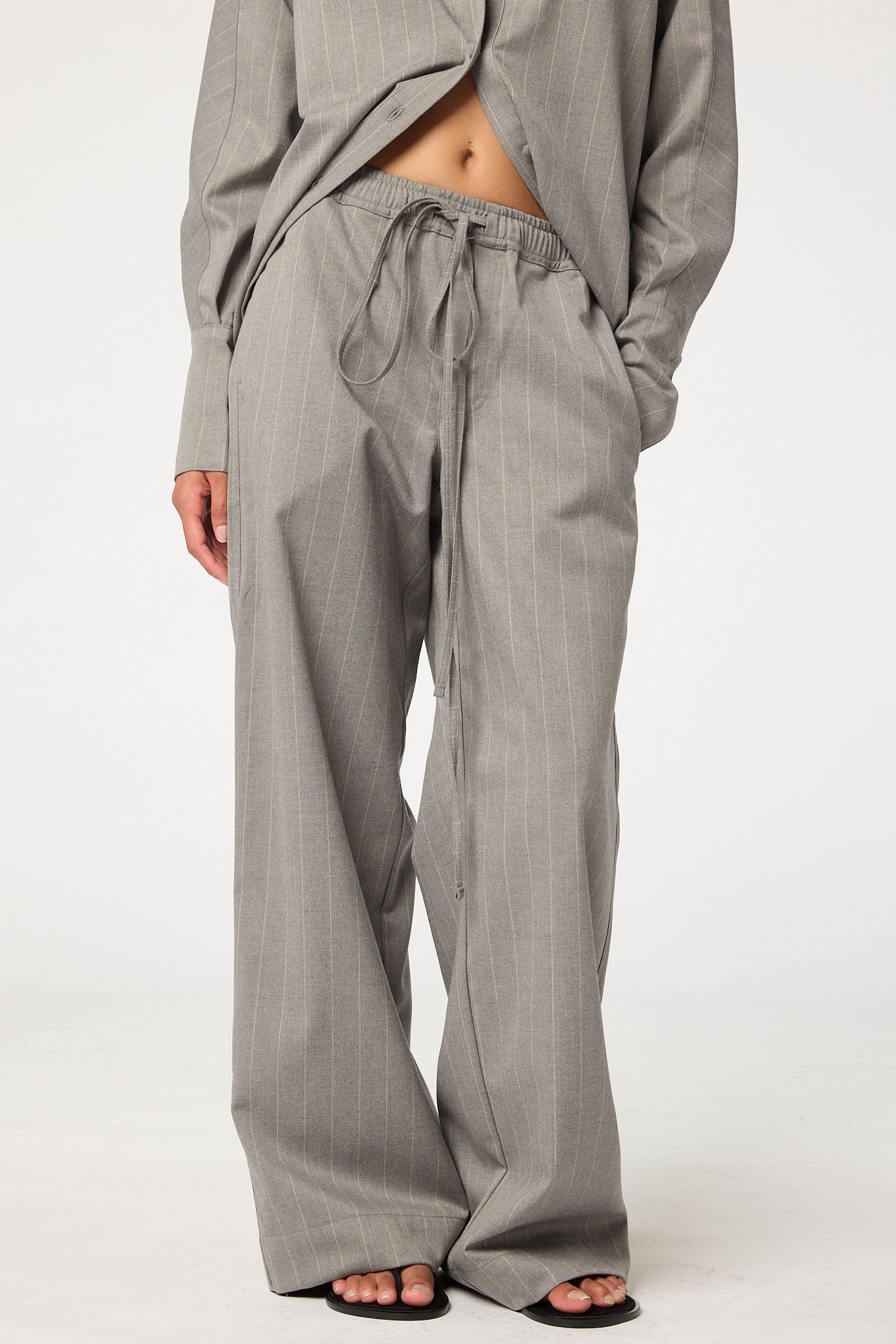 Dovi Pant - Pinstripe | The Line By K – The Line by K