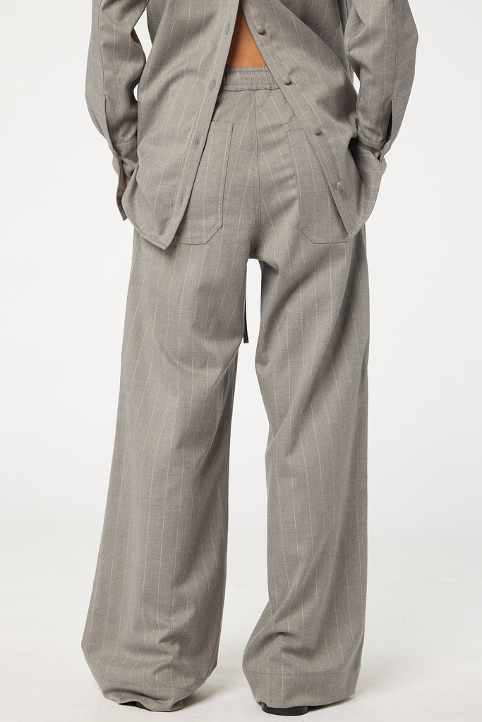 DOVI PANT GREY PINSTRIPE - The Line by K