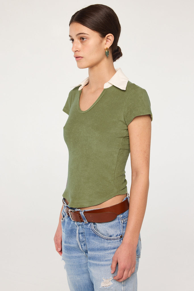 EITAN TOP KHAKI GREEN - The Line by K