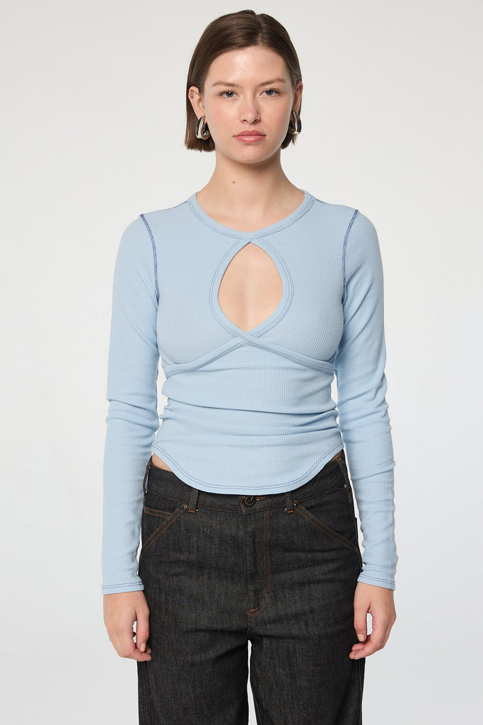 ELISHE TOP POWDER BLUE - The Line by K