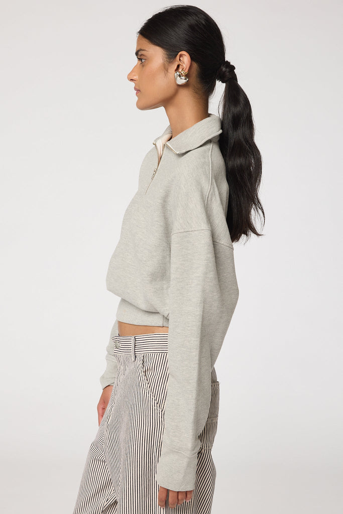 ELTON SWEATSHIRT HEATHER GREY - The Line by K