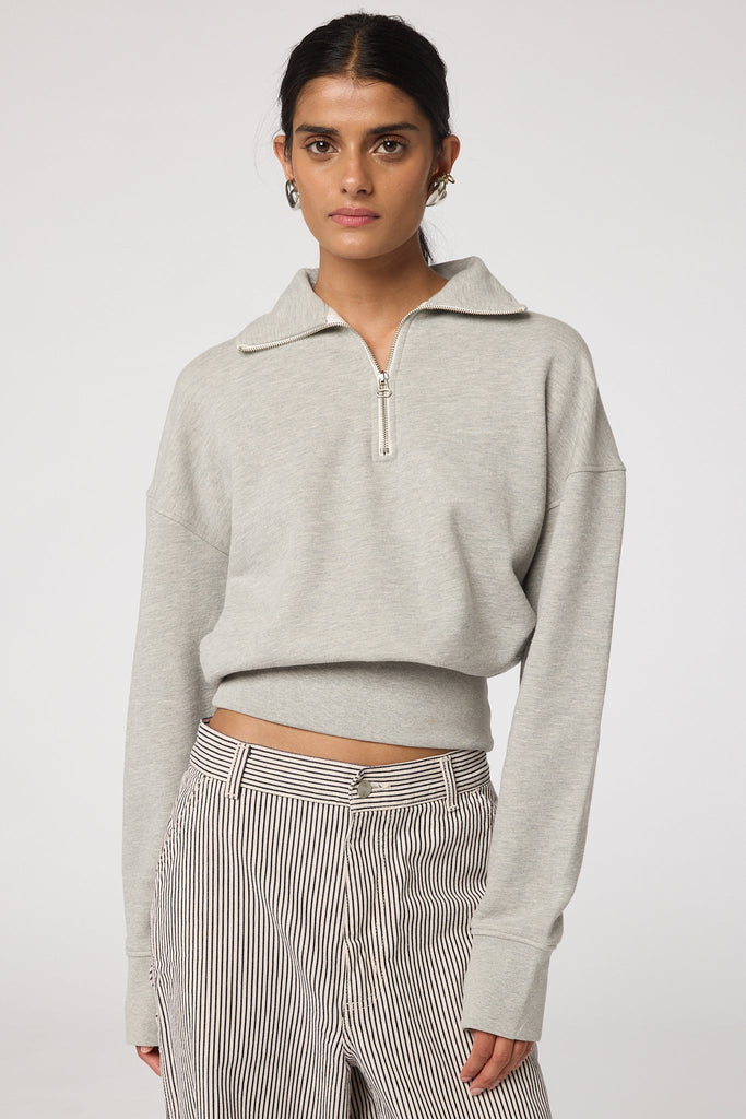 ELTON SWEATSHIRT HEATHER GREY - The Line by K