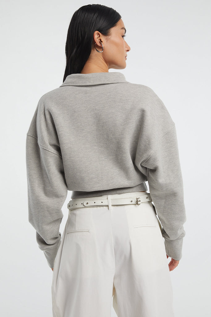 ELTON SWEATSHIRT HEATHER GREY - The Line by K