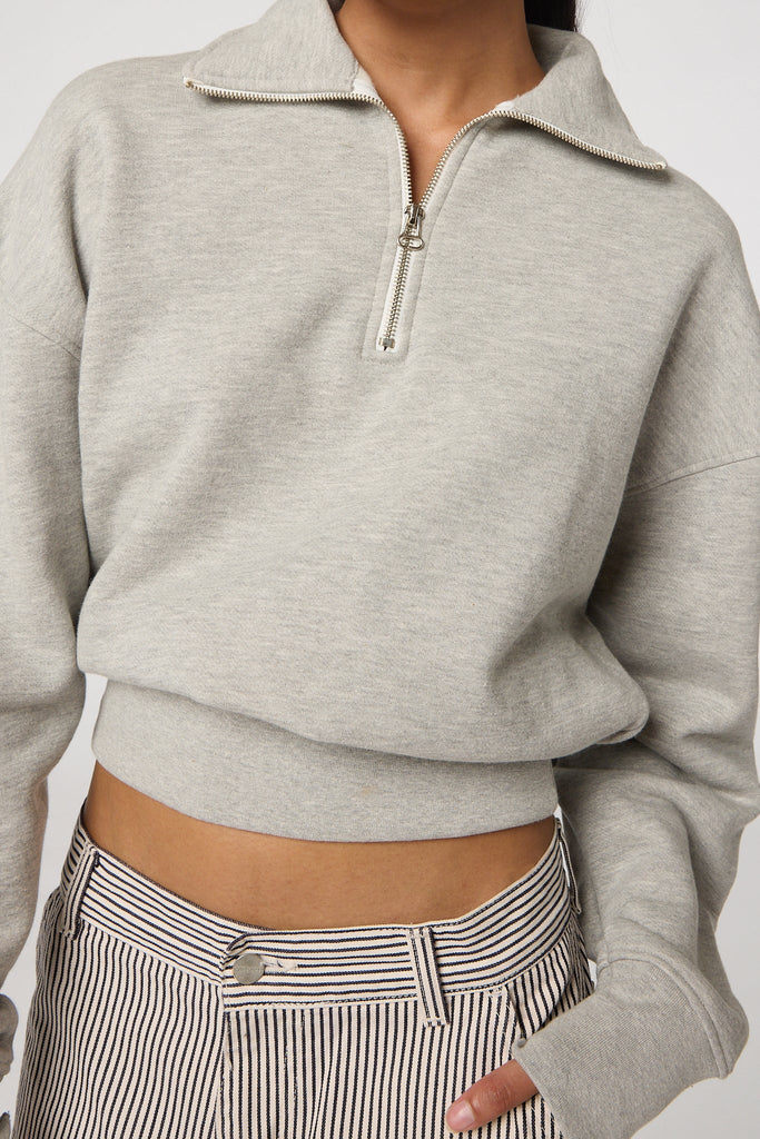 ELTON SWEATSHIRT HEATHER GREY - The Line by K