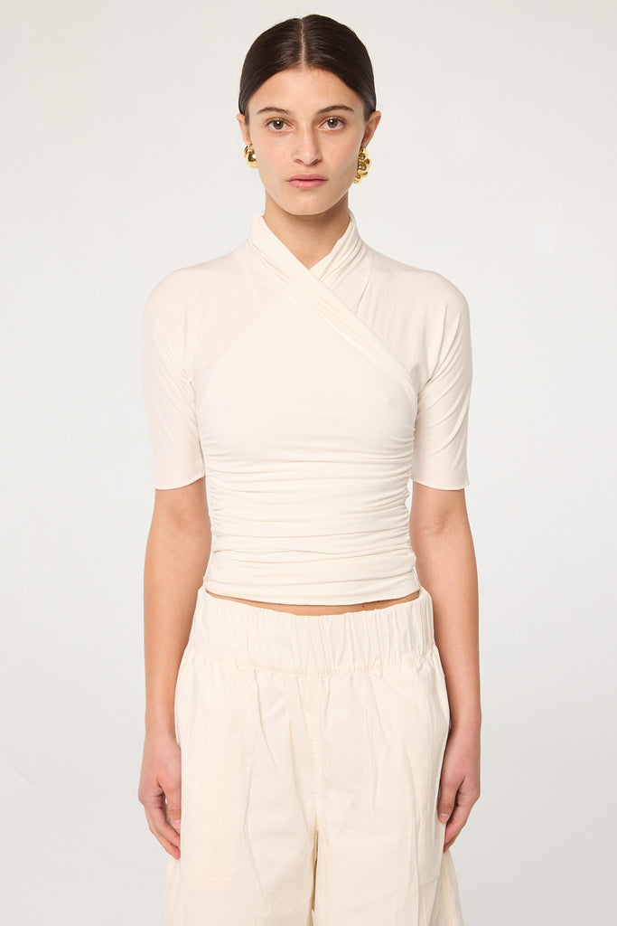 FELIX SHORTSLEEVE TOP VANILLA - The Line by K
