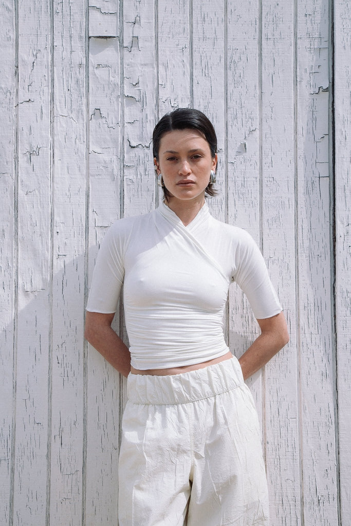 FELIX SHORTSLEEVE TOP VANILLA - The Line by K