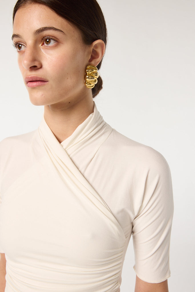 FELIX SHORTSLEEVE TOP VANILLA - The Line by K