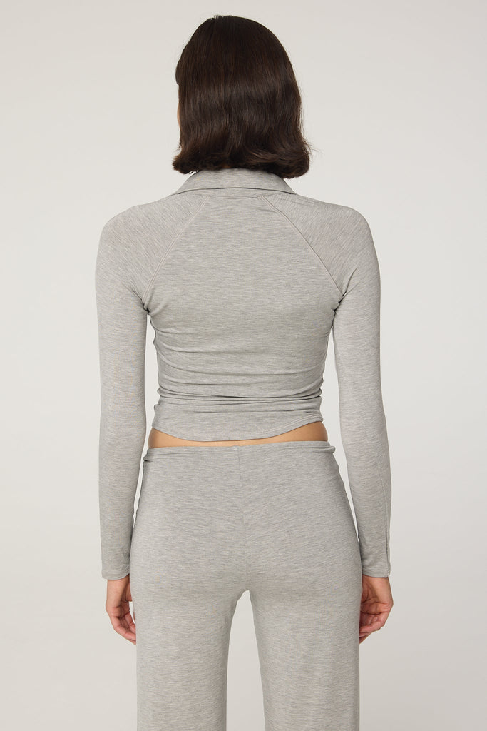 FION TOP HEATHER GREY - The Line by K