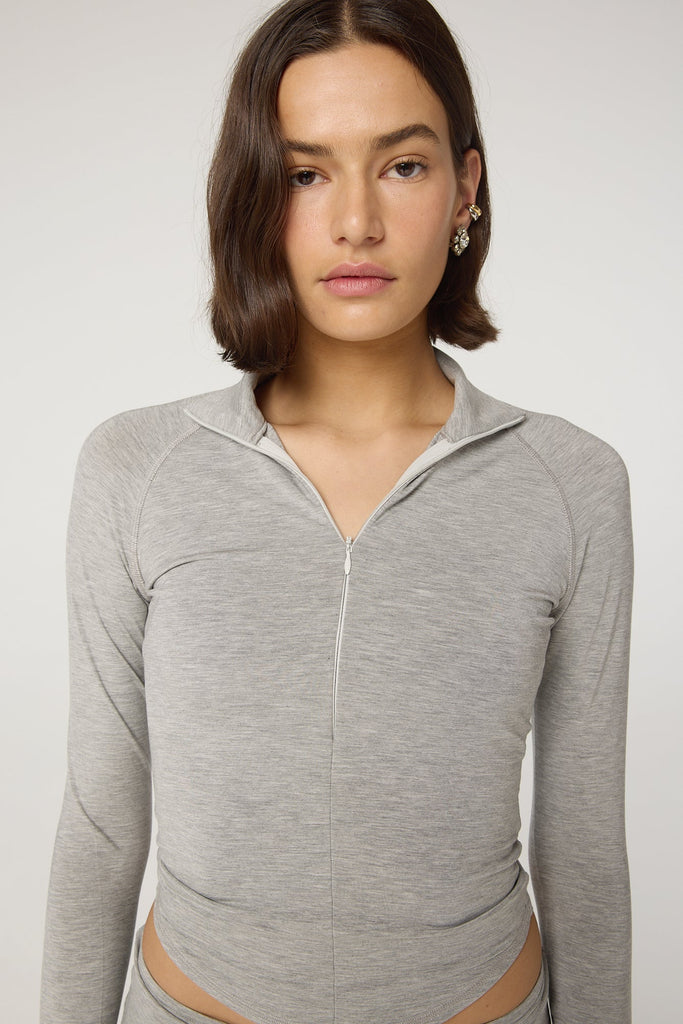 FION TOP HEATHER GREY - The Line by K