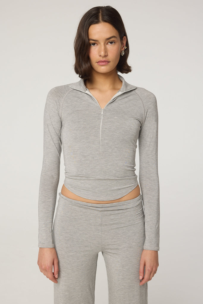 FION TOP HEATHER GREY - The Line by K