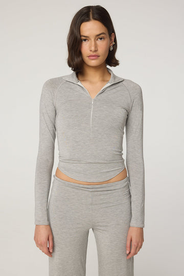 FION TOP HEATHER GREY - The Line by K
