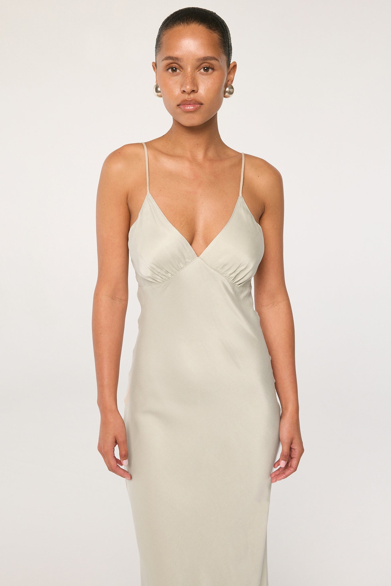 Florence Slip Dress | Color: Cement | Size S | The Line By K Florence Slip Dress | Color: Cement | Size S | The Line By K