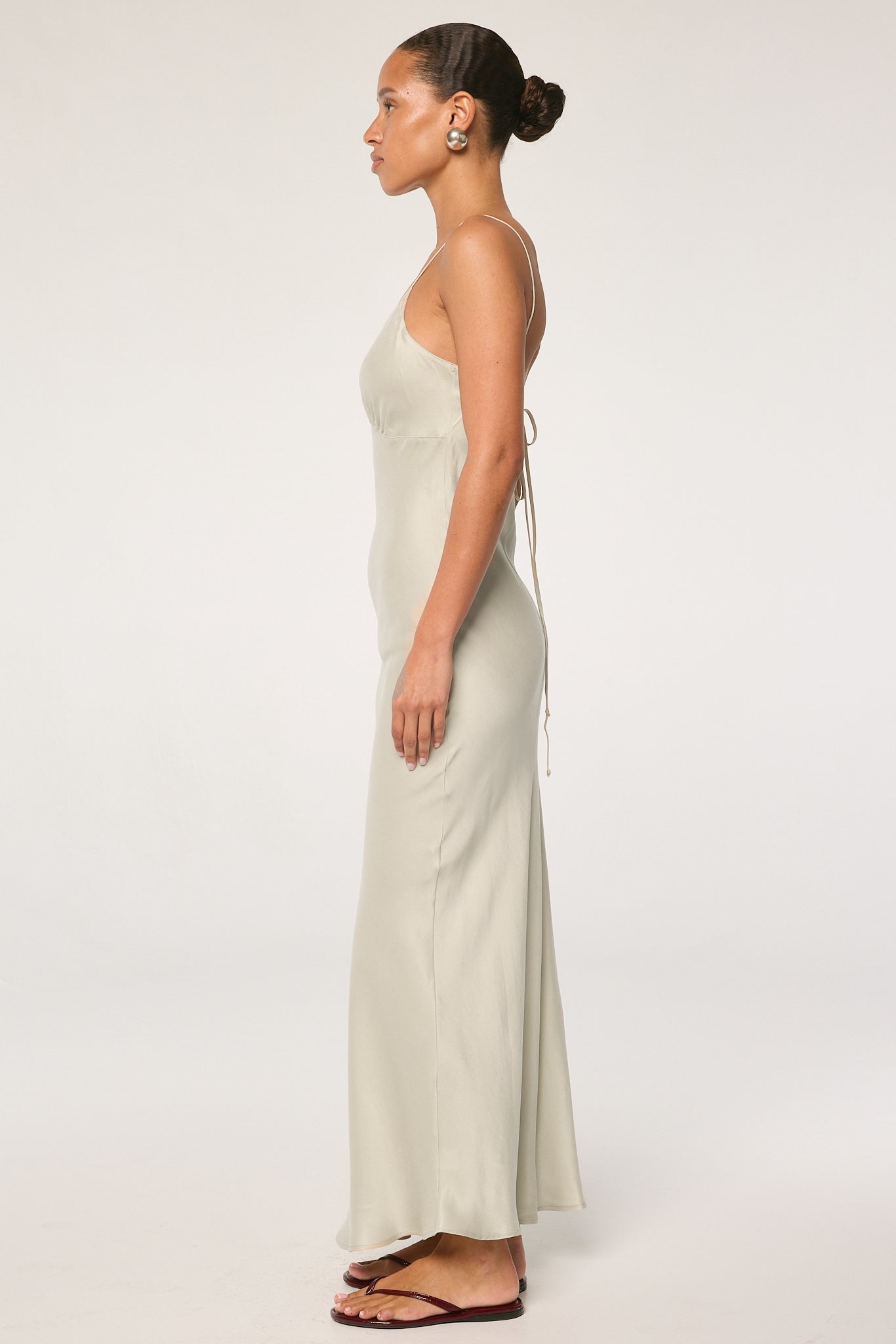 Florence Slip Dress | Color: Cement | Size S | The Line By K Florence Slip Dress | Color: Cement | Size S | The Line By K