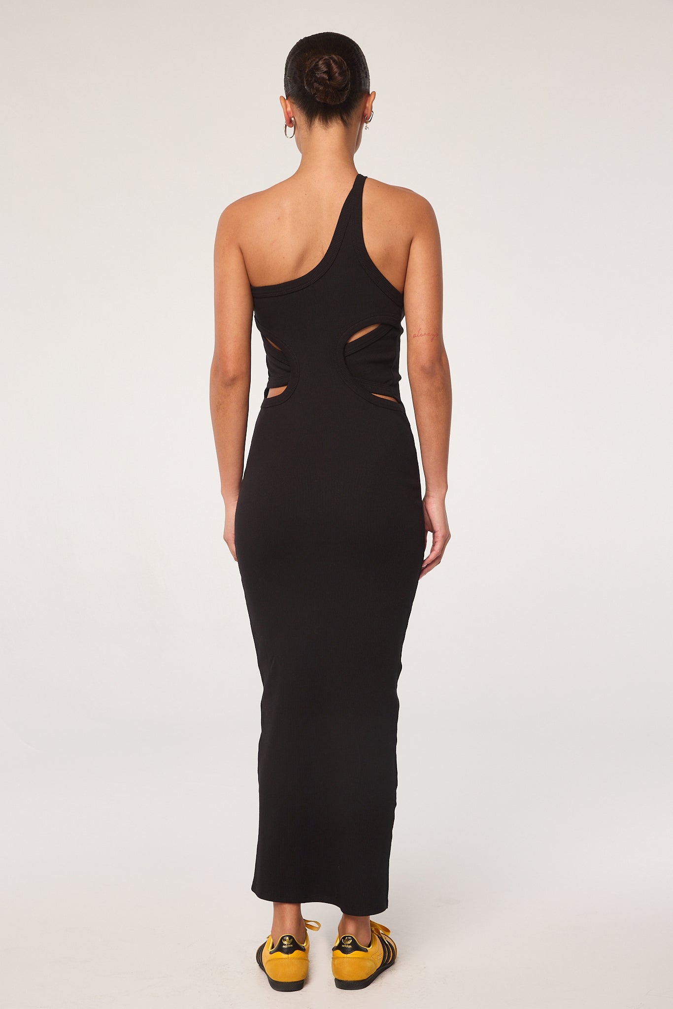 Gael - Black One Shoulder Maxi Dress | The Line by K Gael - Black One Shoulder Maxi Dress | The Line by K
