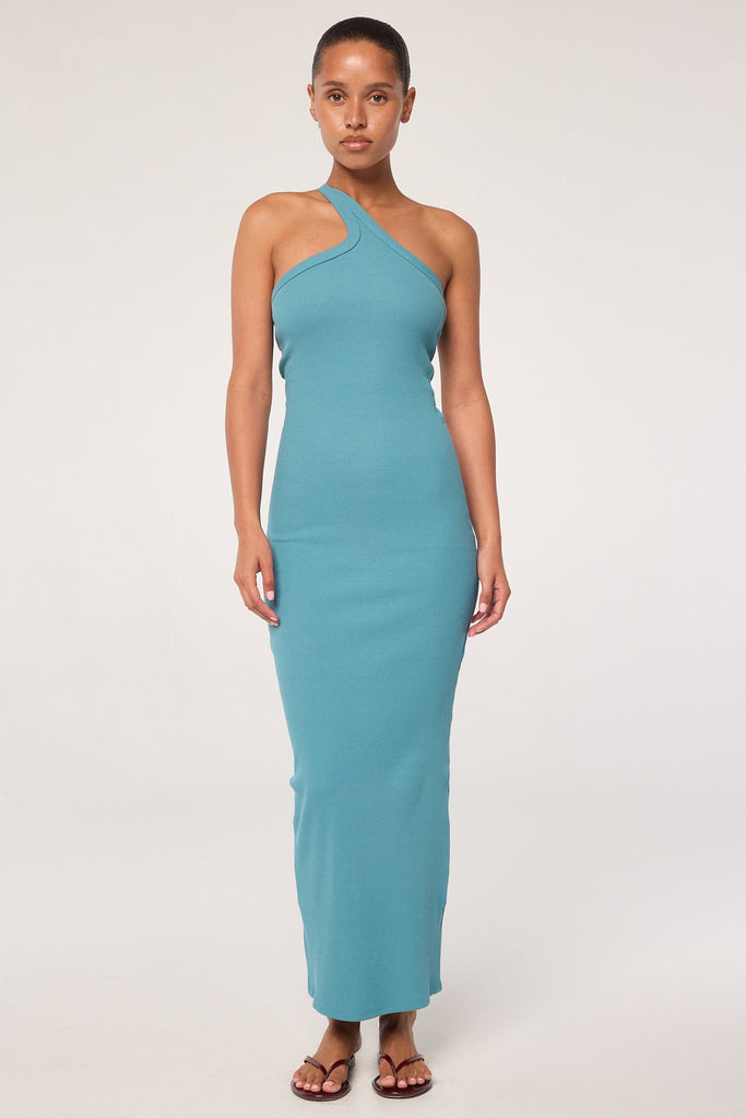 knee length dresses for ladies Light Blue Flowers Off-Shoulder A-Line Long Prom Dress with Slit Light Blue / US 10 main image 1
