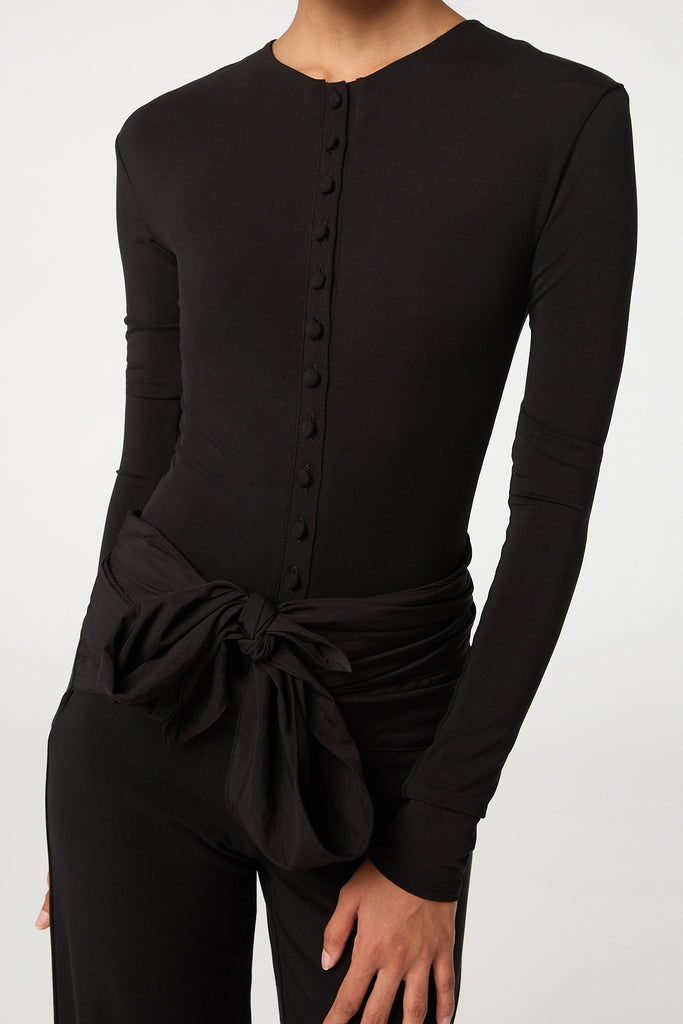 GRETA BODYSUIT BLACK - The Line by K