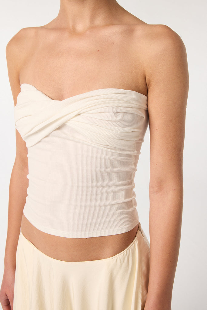 IZZY TUBE TOP WHITE - The Line by K