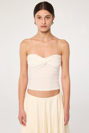 IZZY TUBE TOP WHITE - The Line by K