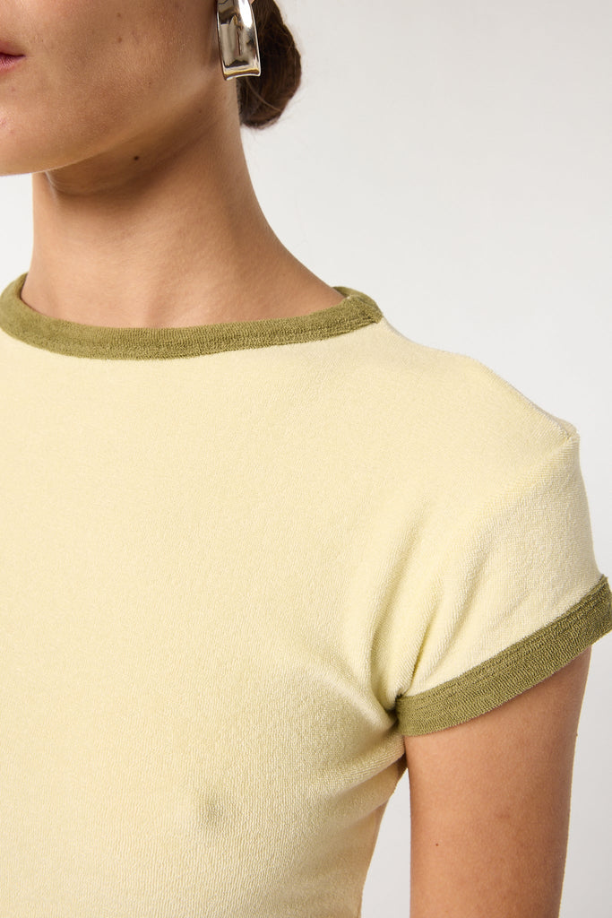 LAVI T - SHIRT TERRY BABY YELLOW - The Line by K