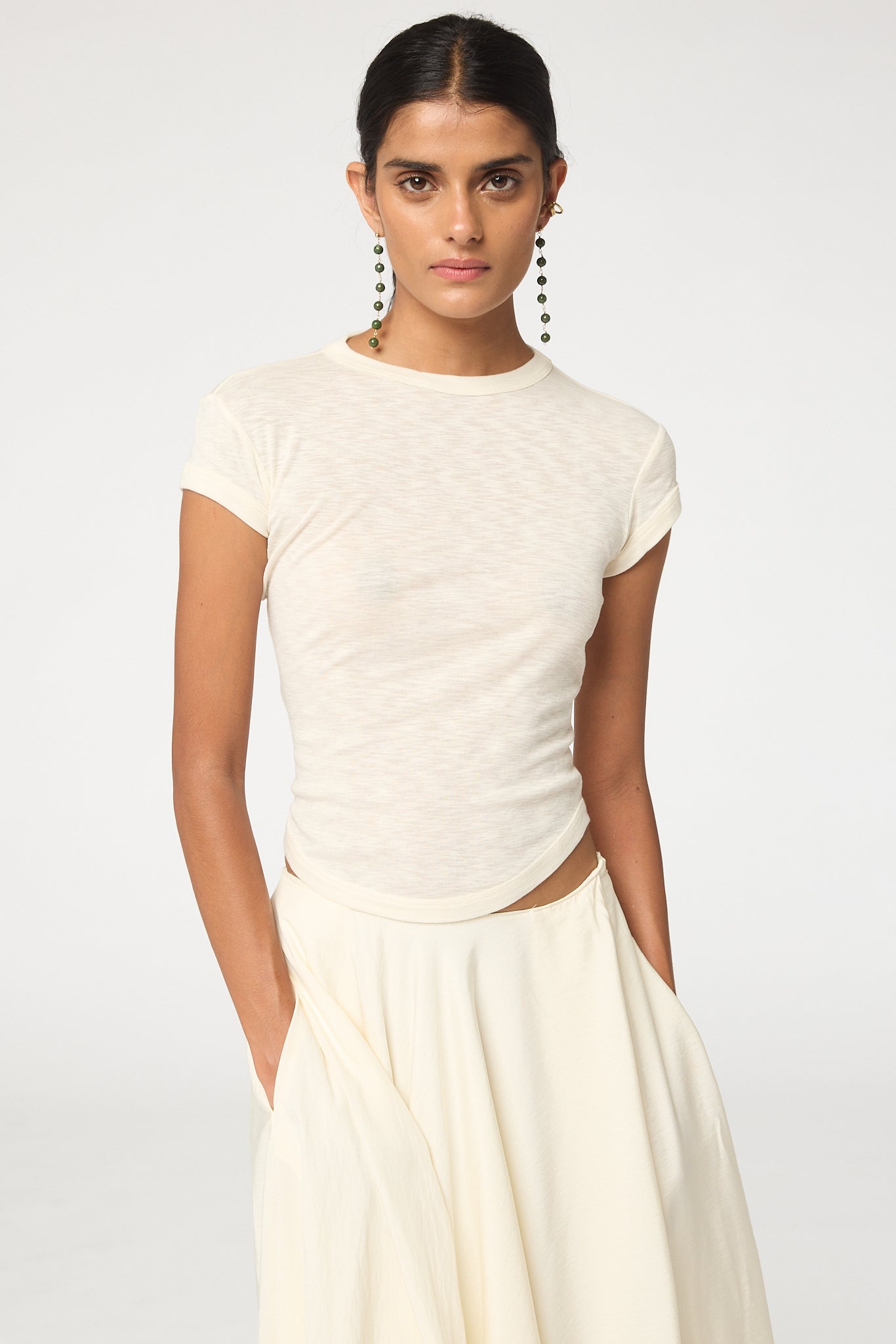 Lavi T-Shirt - Vanilla | The Line by K