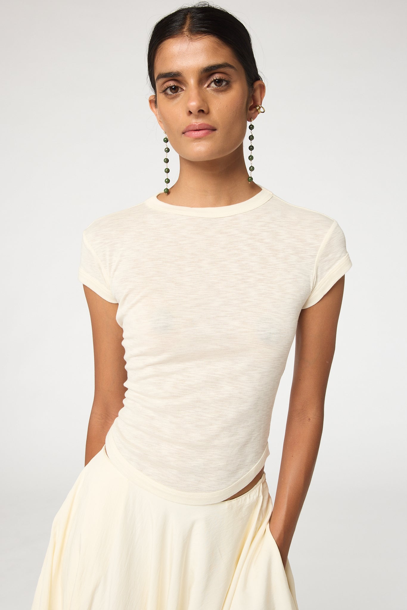 Lavi T-Shirt - Vanilla | The Line by K