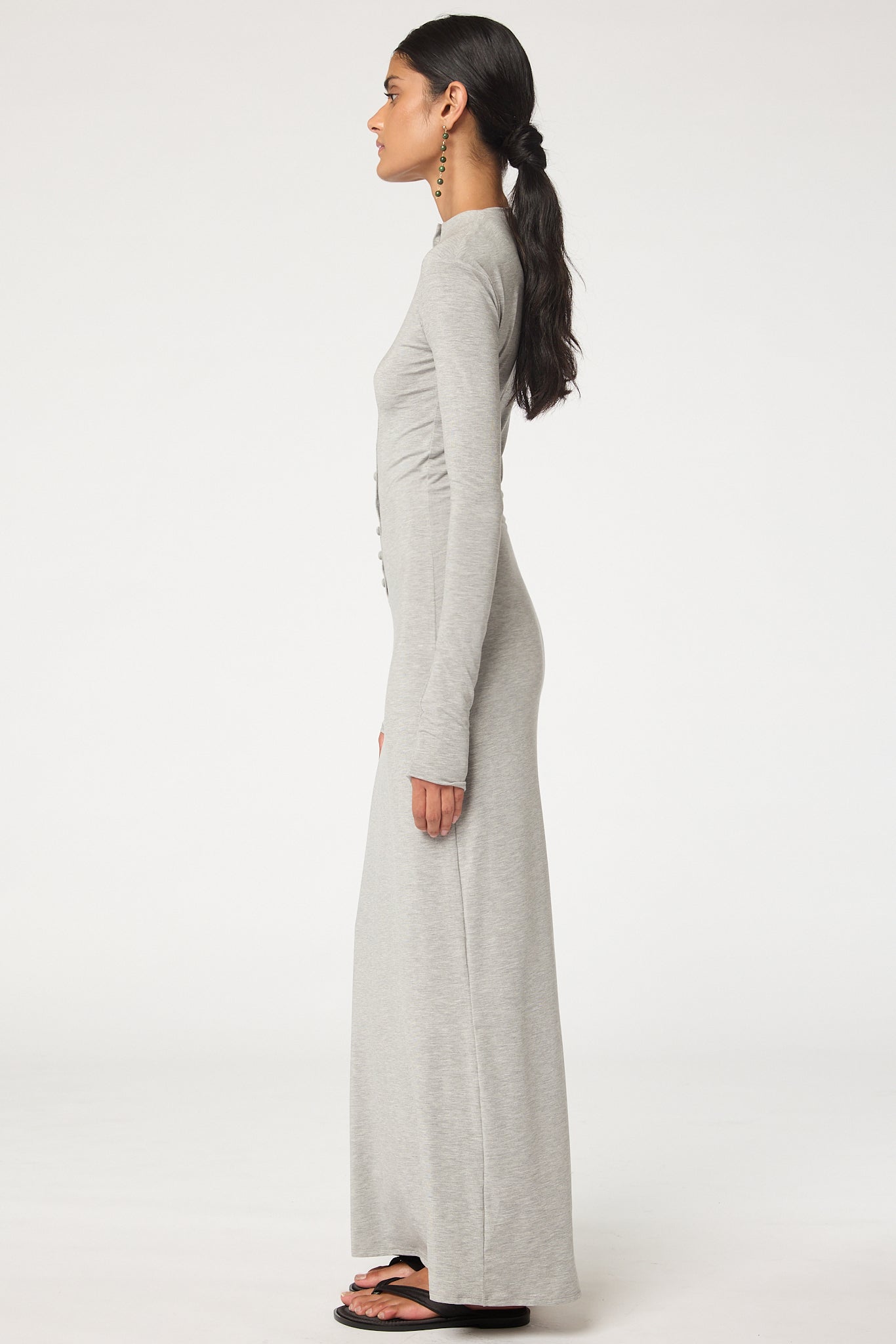 Leticia Maxi Dress | Color: Heather Grey | Size L | The Line By K Leticia Maxi Dress | Color: Heather Grey | Size L | The Line By K