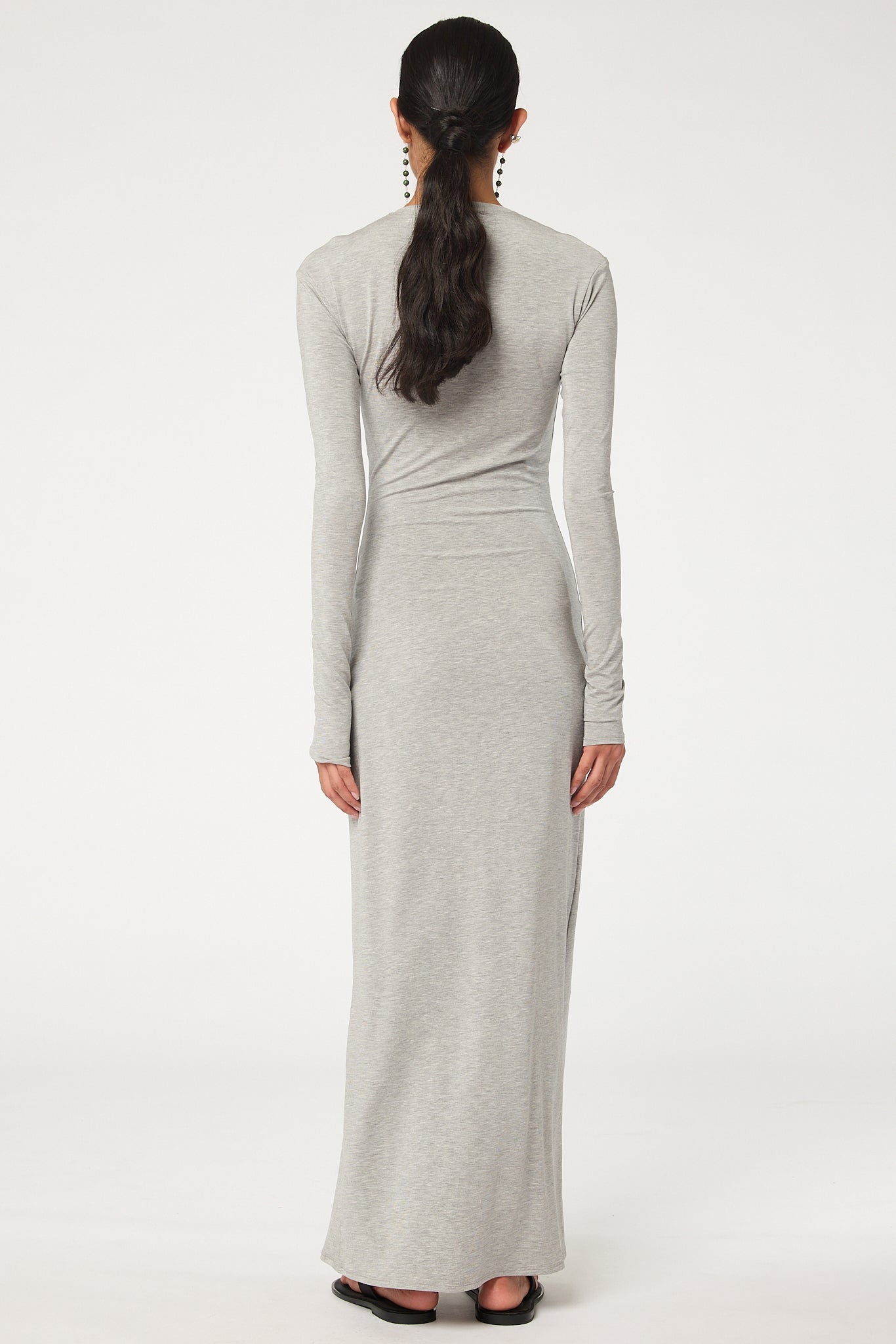 Leticia Maxi Dress | Color: Heather Grey | Size L | The Line by K Leticia Maxi Dress | Color: Heather Grey | Size L | The Line by K