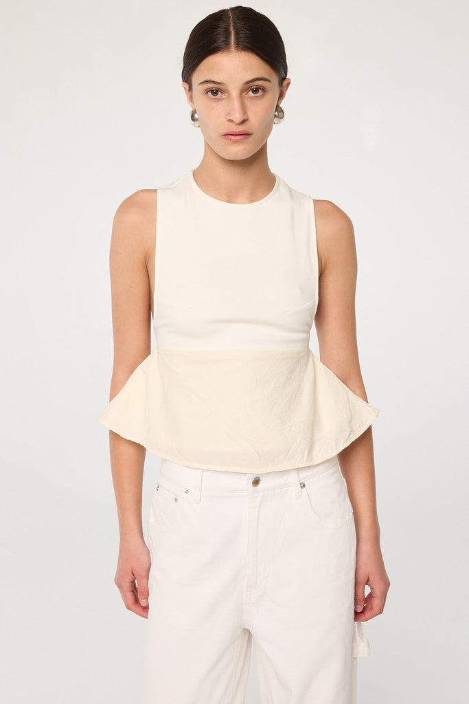 LILIBET TOP VANILLA - The Line by K