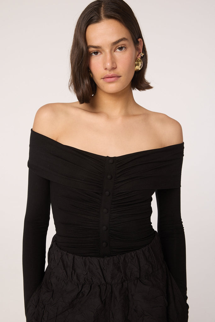 LUNAR BODYSUIT BLACK - The Line by K