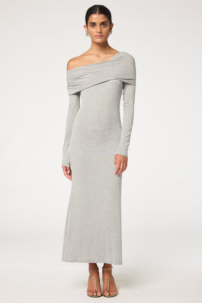 heather gray maxi dress Jane Heather Gray T-Shirt Maxi Dress, Large