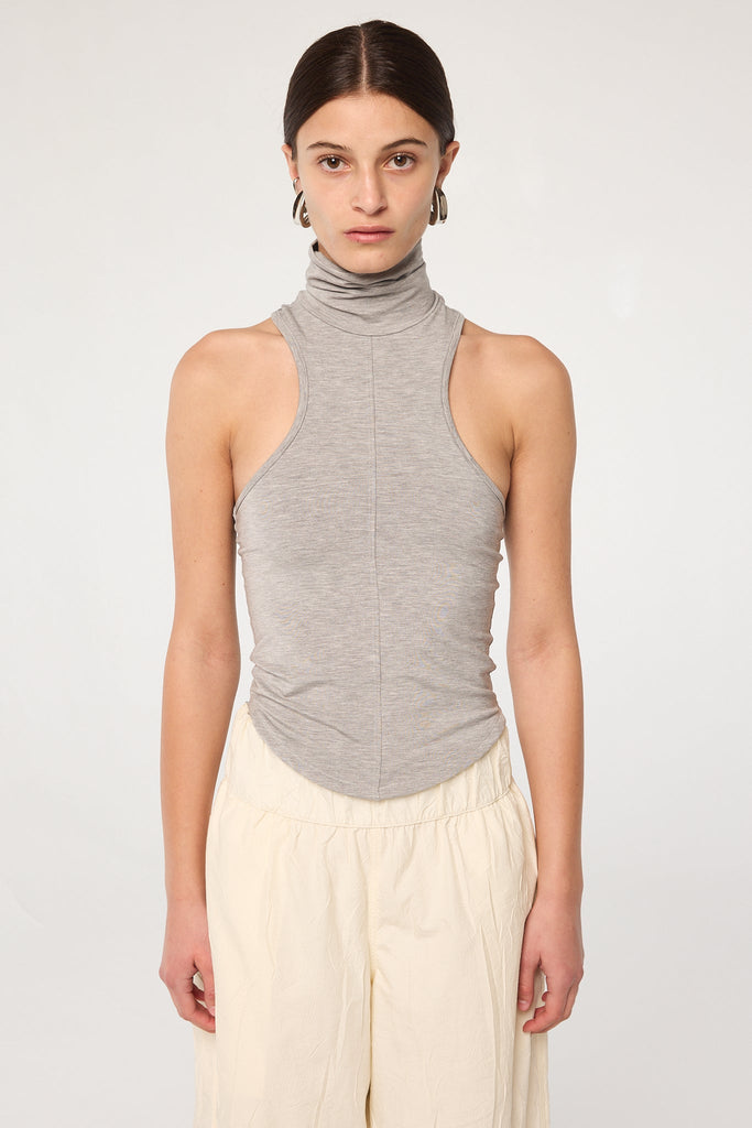 MARTA TANK TOP HEATHER GREY - The Line by K