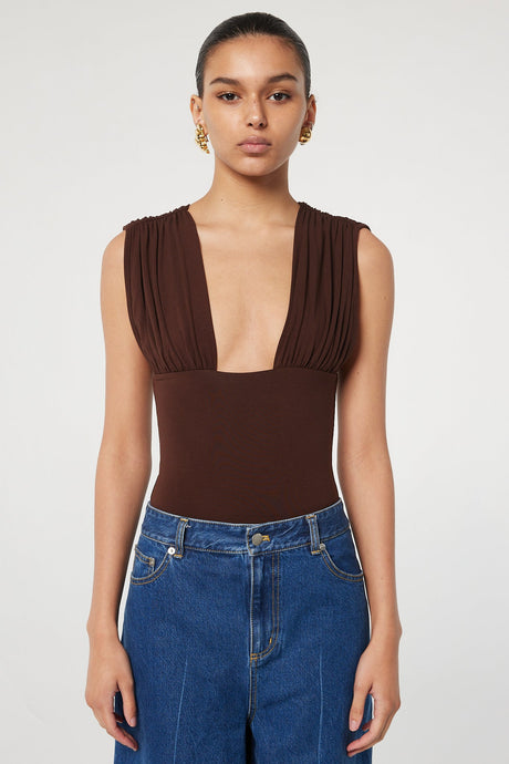 Mio Bodysuit - Chocolate | The Line by K