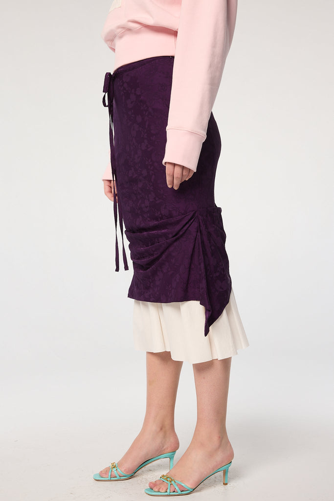 OPAL SKIRT EGGPLANT - The Line by K