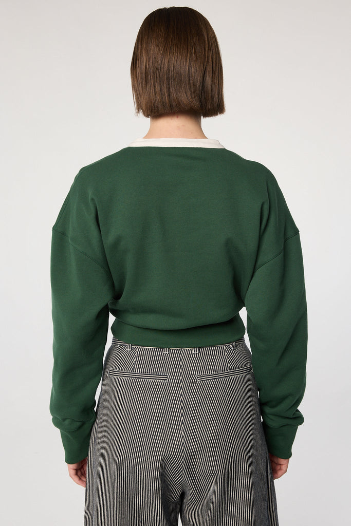 PARKER SWEATSHIRT HUNTER GREEN - The Line by K