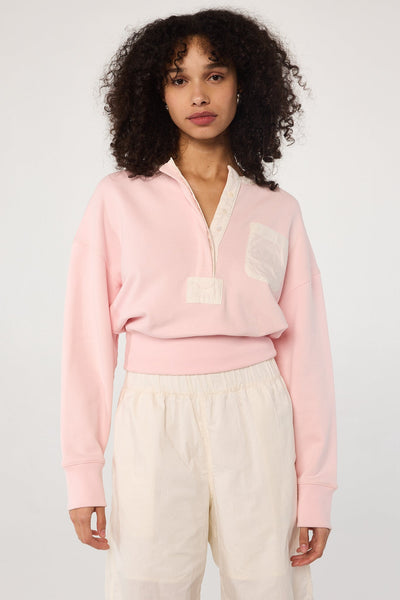 トップス andwang kirakira pink Parker fit parker-sweatshirt-pink-the-